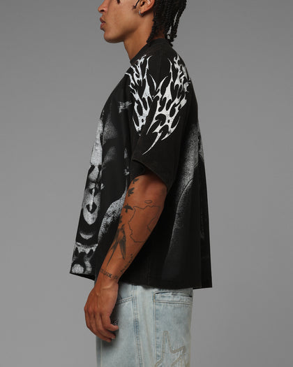 Loiter Star Wars Vader Boxy T-Shirt Washed Black
