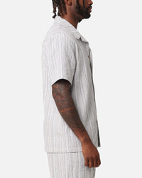 XXIII Tulum Stripe Button Up Shirt Cream/Blue