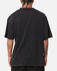 Culture Kings X WWE Ultimate Warrior Vintage T-Shirt Black Acidwash
