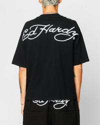 Ed Hardy Dragon Oversized T-Shirt Black