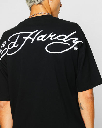 Ed Hardy Dragon Oversized T-Shirt Black