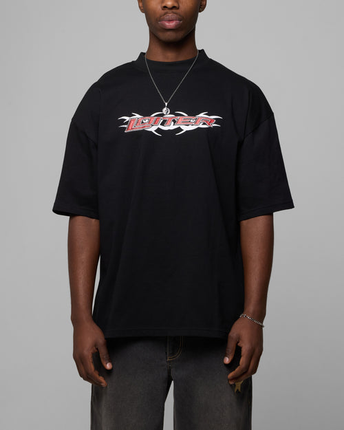 Loiter Tribal Vintage T-Shirt Black