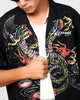 Ed Hardy Dragon Button Up Shirt Black