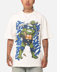 73Studio X Teenage Mutant Ninja Turtles Leonardo X Sofles Vintage T-Shirt Off White