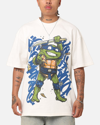 73Studio X Teenage Mutant Ninja Turtles Leonardo X Sofles Vintage T-Shirt Off White