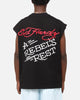 Ed Hardy Rebel Oversized Muscle T-Shirt Black