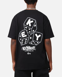Key Street Dice Vintage T-Shirt Black