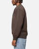 S Double Shawn Script Crewneck Washed Brown
