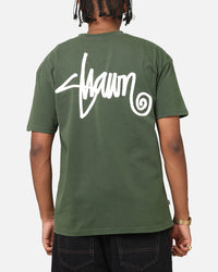 S Double Shawn Script T-Shirt Forest