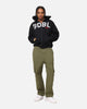 S Double Applique Zip-Up Hoodie Black