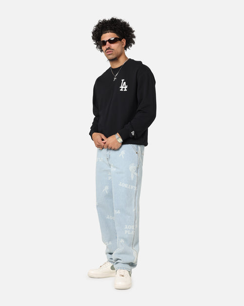 New Era Los Angeles Dodgers MLB Team Logo Crewneck Black