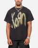 Korn Logo Noise T-Shirt Black Vintage