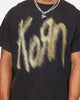 Korn Logo Noise T-Shirt Black Vintage