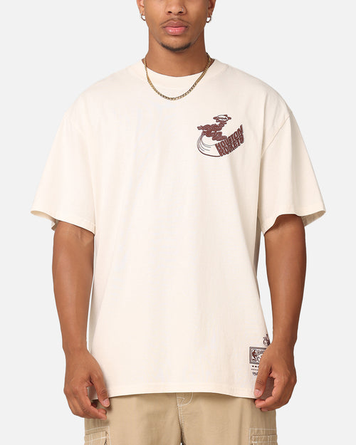 Mitchell & Ness Houston Rockets Space Age T-Shirt Ecru