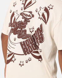 Mitchell & Ness Houston Rockets Space Age T-Shirt Ecru