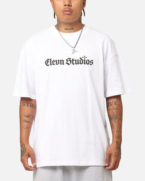 Elevn Clothing Co Triple Star T-Shirt White