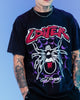 Ed Hardy By Loiter Poison Vintage T-Shirt Black Acidwash