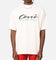 Carre Script Sport Mock Neck T-Shirt Off White