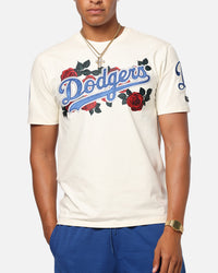Pro Standard Los Angeles Dodgers Roses T-Shirt Eggshell