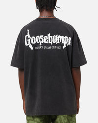 American Thrift X Goosebumps Cold Lake Heavy T-Shirt Vintage Black