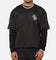 Saint Morta Gothic Mesh Layered Long Sleeve Jersey Black