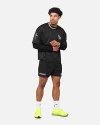 Saint Morta Gothic Mesh Layered Long Sleeve Jersey Black