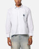 Majestic Athletic New York Yankees Pinstripe Button Up Shirt Optic White