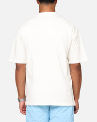 Carre Royal Patch Mock Neck T-Shirt Off White
