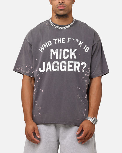 The Rolling Stones Who The F Is Mick T-Shirt Washed Black