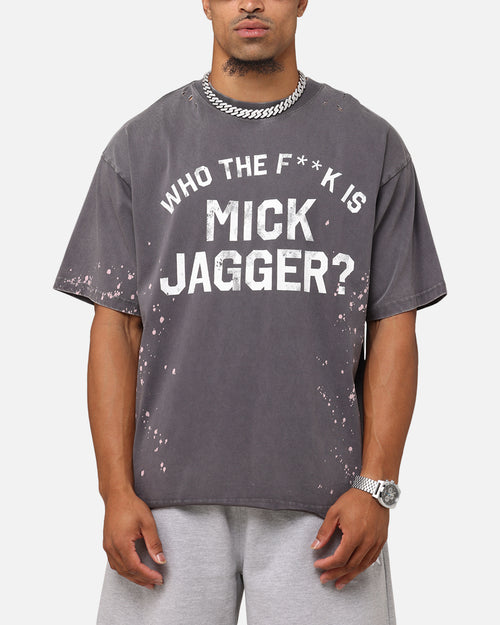 The Rolling Stones Who The F Is Mick T-Shirt Washed Black