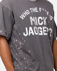 The Rolling Stones Who The F Is Mick T-Shirt Washed Black