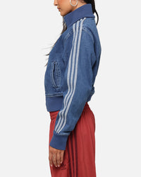Adidas Women's Denim Track Jacket Indigo Denim