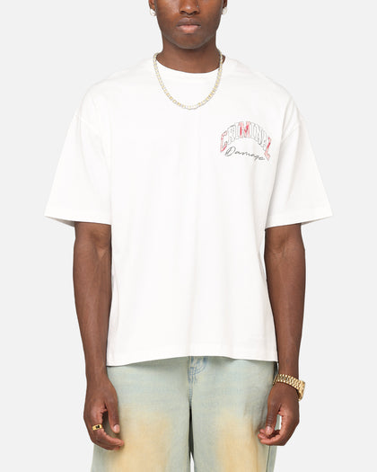 Criminal Damage Diamond Ring T-Shirt Off White