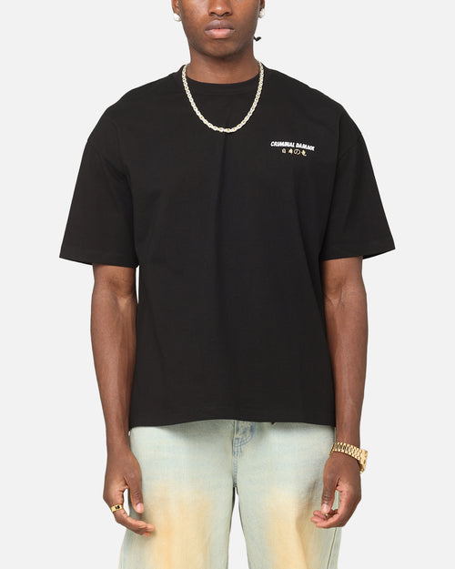 Criminal Damage Dragon Wave T-Shirt Washed Black