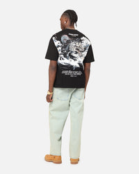 Criminal Damage Dragon Wave T-Shirt Washed Black
