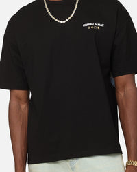 Criminal Damage Dragon Wave T-Shirt Washed Black