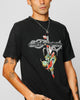 Ed Hardy Dragon Logo T-Shirt Black Acidwash