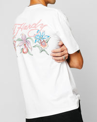 Ed Hardy Flowers T-Shirt White