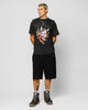 Ed Hardy Horns T-Shirt Black Acidwash