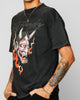 Ed Hardy Horns T-Shirt Black Acidwash