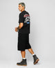 Ed Hardy Motor Cycle Club T-Shirt Black Acidwash