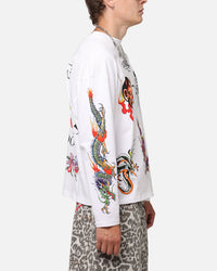 Ed Hardy Ed's Tattooing Long Sleeve T-Shirt Off White