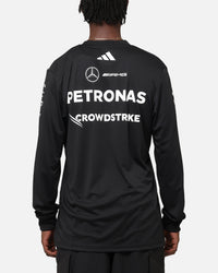 adidas x Mercedes-AMG PETRONAS Formula One F1 2025 Team Long Sleeve Driver T-Shirt Black
