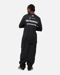 adidas x Mercedes-AMG PETRONAS Formula One F1 2025 Team Long Sleeve Driver T-Shirt Black