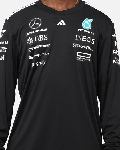 adidas x Mercedes-AMG PETRONAS Formula One F1 2025 Team Long Sleeve Driver T-Shirt Black