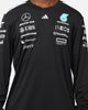adidas x Mercedes-AMG PETRONAS Formula One F1 2025 Team Long Sleeve Driver T-Shirt Black