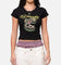 Ed Hardy Women's Snake Baby T-Shirt Black