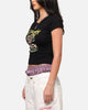 Ed Hardy Women's Snake Baby T-Shirt Black