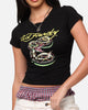 Ed Hardy Women's Snake Baby T-Shirt Black
