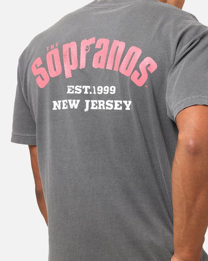 The Sopranos Post Established 1999 Vintage T-Shirt Faded Black